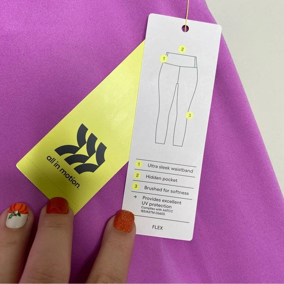 ✨NWT Target All In Motion Purple Pink Ultra High Rise Flex Leggings Size XL - Picture 7 of 10